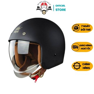 Mũ Bảo Hiểm Xe Máy 3/4 Royal M139 Và ASIA-MT08 nón có kính âm màu khói trà - Nhiều size
