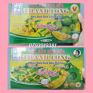 Kẹo dừa dứa thanh long sầu riêng 400g
