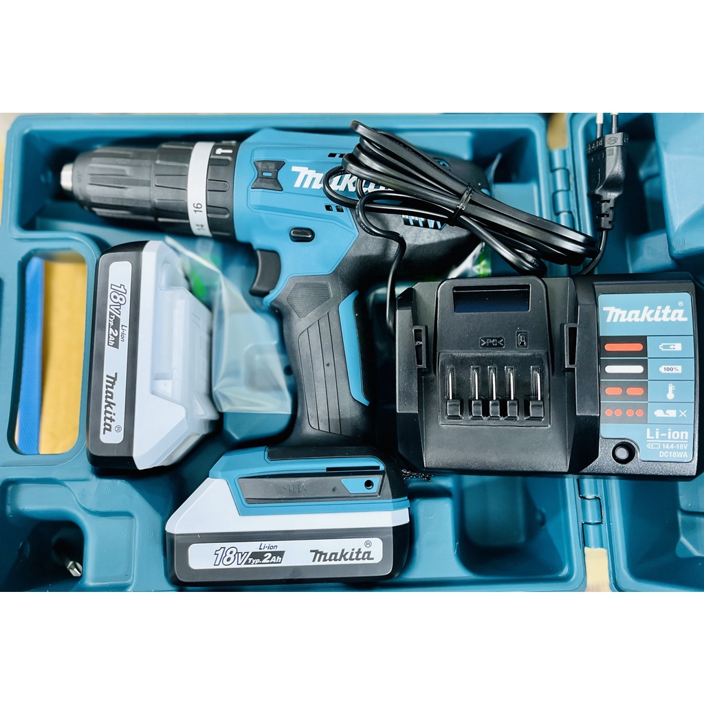 Máy khoan P Makita HP488DWAE ( 18V ) 2p 2.0AH