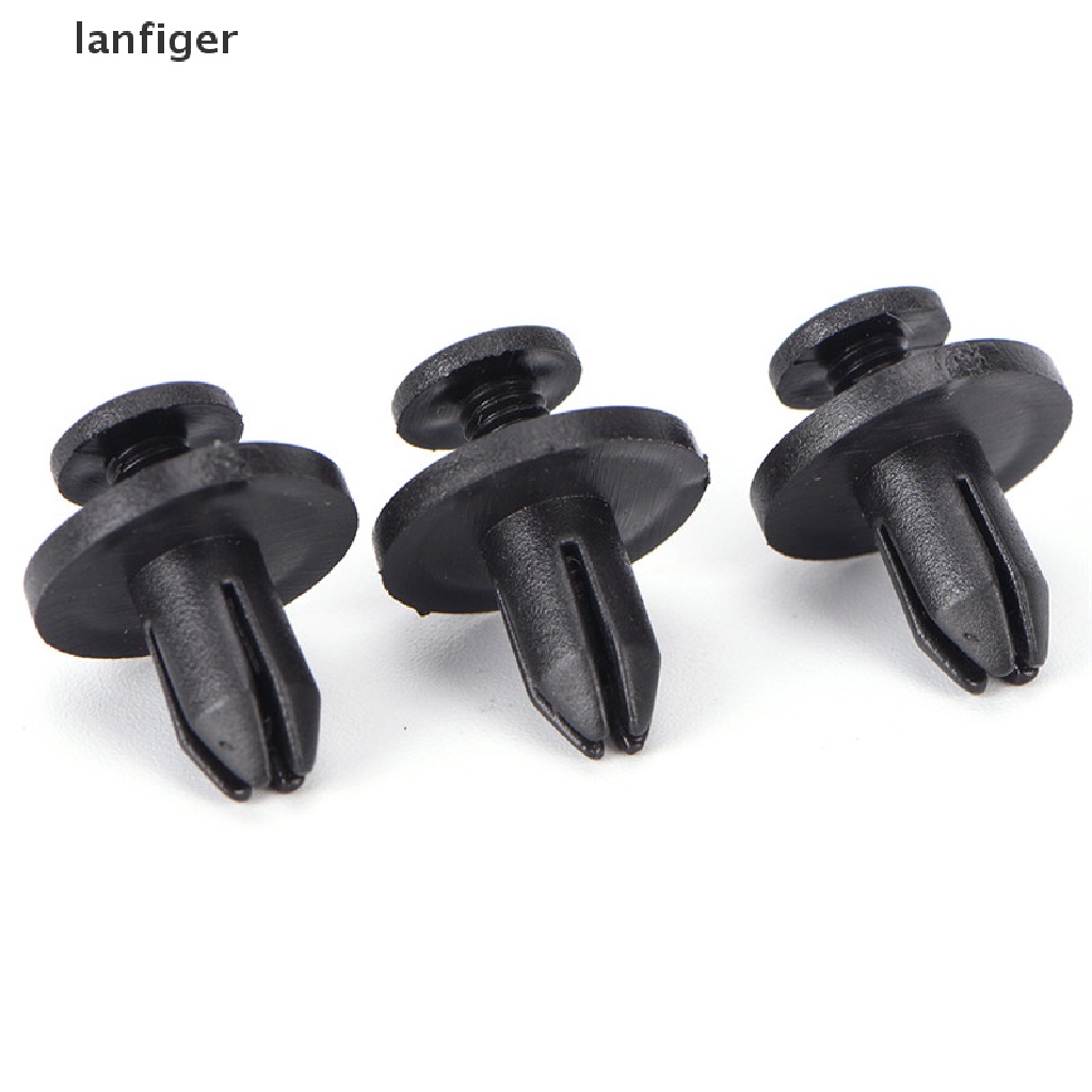 FENDER Set 50 Đinh Tán Nhựa Màu Đen 6Mm Chuyên Dụng Cho Xe Hơi