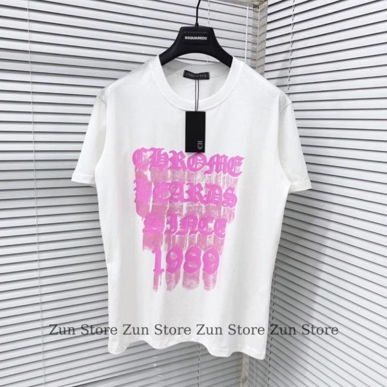Áo Phông Nam Nữ Premium Cotton in Chữ Chrome Hearts 1989 , Áo Thun 2 Màu Đen Trắng Hót Trend. Fashion.369