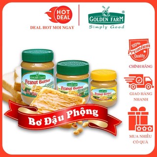 Bơ đậu phộng mịn/hạt golden farm đủ size chính hãng - đậu phộng nguyên chất