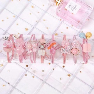 Set 8 Dây Cột Tóc Nữ/ Cột Tóc Nữ Siêu Dễ Thương