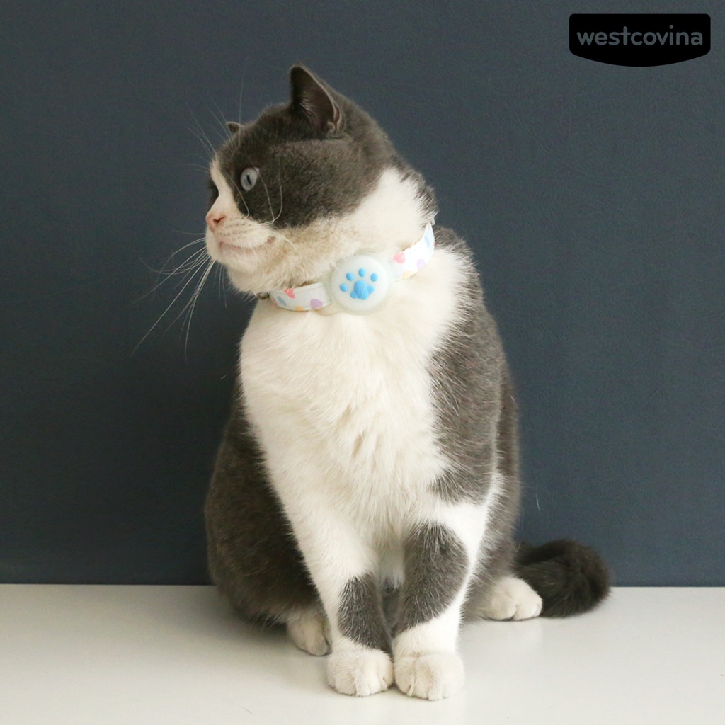 [COD]♘1 Bộ Vòng Đeo Cổ Chống Thất Lạc Bằng Silicon Có Thể Điều Chỉnh Cho Thú Cưng