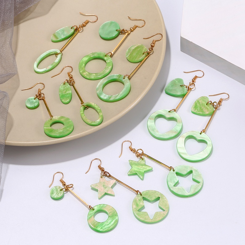 Đôi bông tai dáng dài kiểu dáng độc đáo nhiều màu sắc thời trang cho nữ