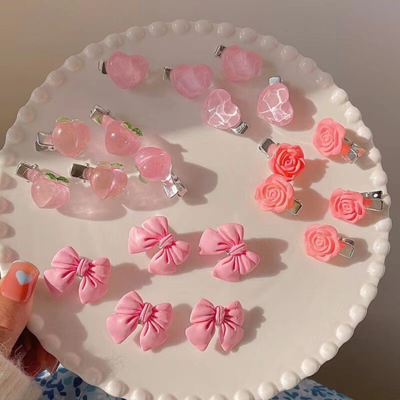 Kẹp Tóc Hình Nơ Nhỏ Xinh Xắn Thời Trang Cho Nữ