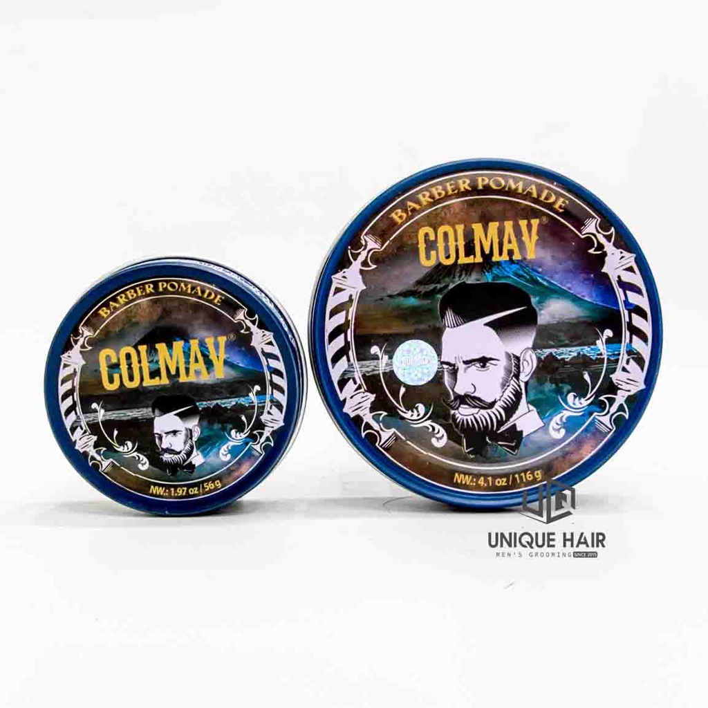 Sáp Vuốt Tóc Nam Pomade Colmav Blue 116gr & 56gr Chính Hãng - new 2023 - Chính Hãng - Nhập Khẩu USA + Tặng Lược Chabao