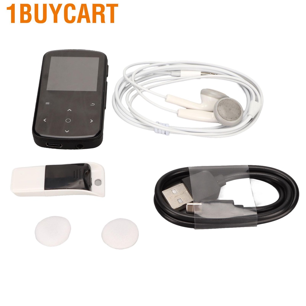 1buycart M9 Bluetooth Sports MP3 Player Multifunction Smart Touch Control HiFi Lossless Sound Mini Back Clip