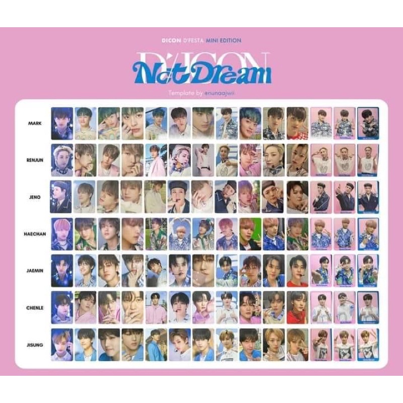 Bộ ảnh Dicon 102 D’Festa Mini Edition - nhóm NCT Dream Jeno
