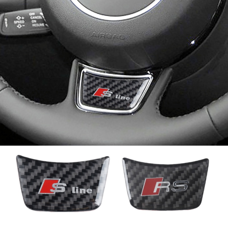 Miếng Dán Vô Lăng Xe Hơi Audi Sline S3 A7 A1 A5 A4 A3 B7 Q7 Ta-6 Q5 B8 Q3 80 R8 A8 C7 B5 Q2