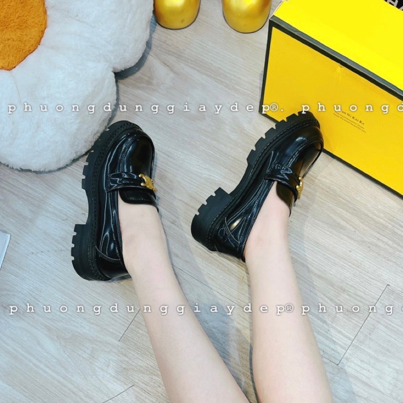 Giày moca celine giày oxford nữ fullbox vàng