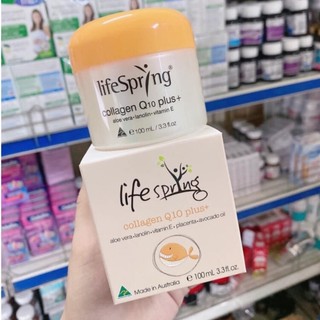 Kem Nhau Thai Cừu LifeSpring Collagen Q10 Plus Giúp Mờ Thâm Nám 100ml của Úc