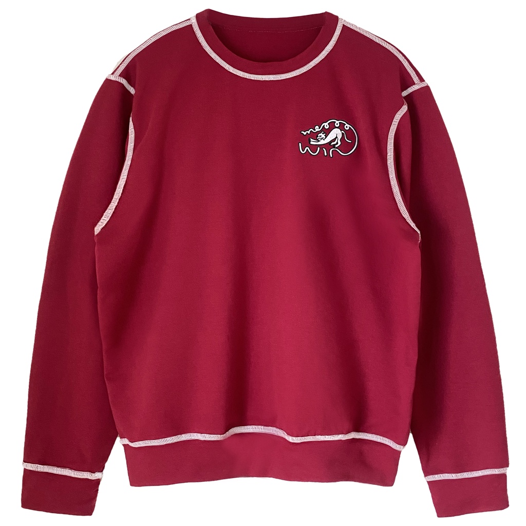 Áo thun tay dài sweater WHENIMNASTY Meo