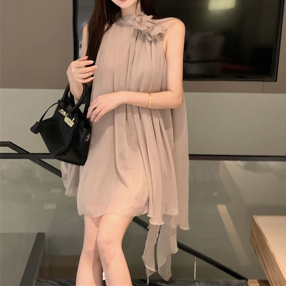 Đầm Hai Dây Mùa Hè 2022 Cao Cấp Sang Trọng Cho Nữ