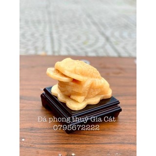 Cóc thiềm thừ ngọc hoàng long có đế 12cm dày kiểm định