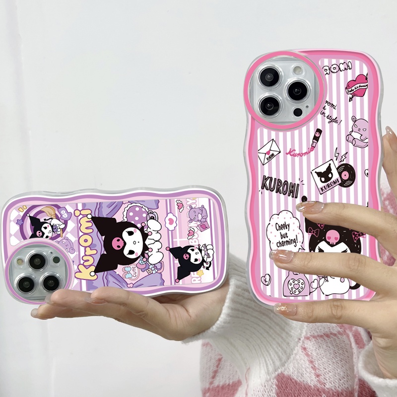 Samsung Galaxy S20 S10 FE Plus Ultra 5G Cho Ốp lưng điện thoại In Hình Cartoon Cute Kuromi With Free Holder