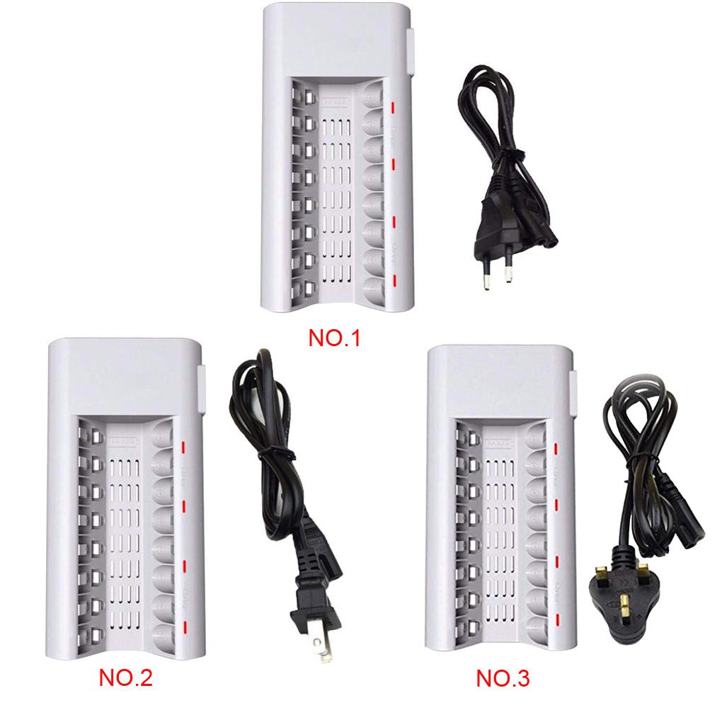 Bộ Sạc Pin Thông Minh 8 Ngăn AA / AAA Ni-Cd Ni-Mh 1 2V 150mAh / 130mAh