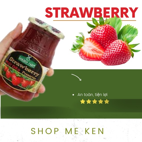 Mứt Dâu Tây Golden Farm 250g
