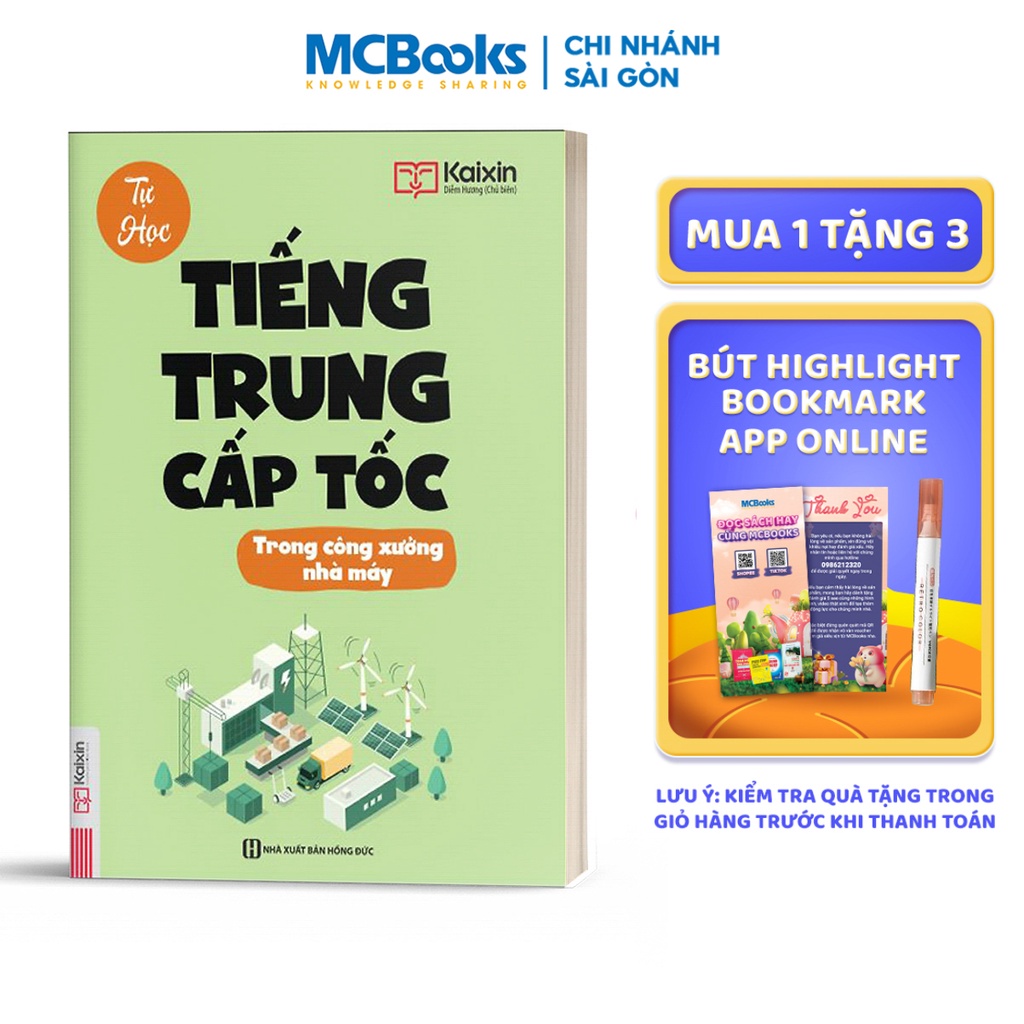 Sách - Tự Học Tiếng Trung Cấp Tốc Trong Công Xưởng Nhà Máy - Kèm App Online