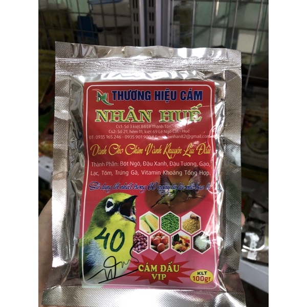 Cám chim khuyên Nhàn Huế VIP - Cám chim vành khuyên Dưỡng, Căng lửa, Thi đấu