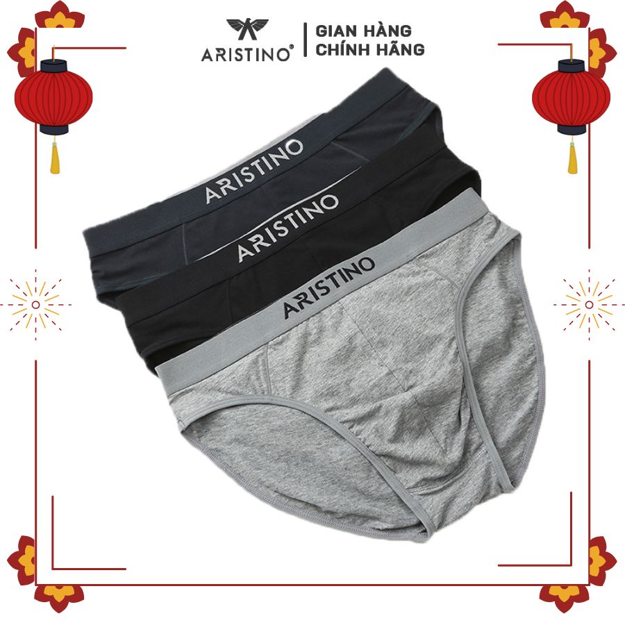 Quần sịp nam ARISTINO tam giác, quần lót brif nam, cotton mềm mại co giãn 4 chiều, thoáng khí - ABF03707