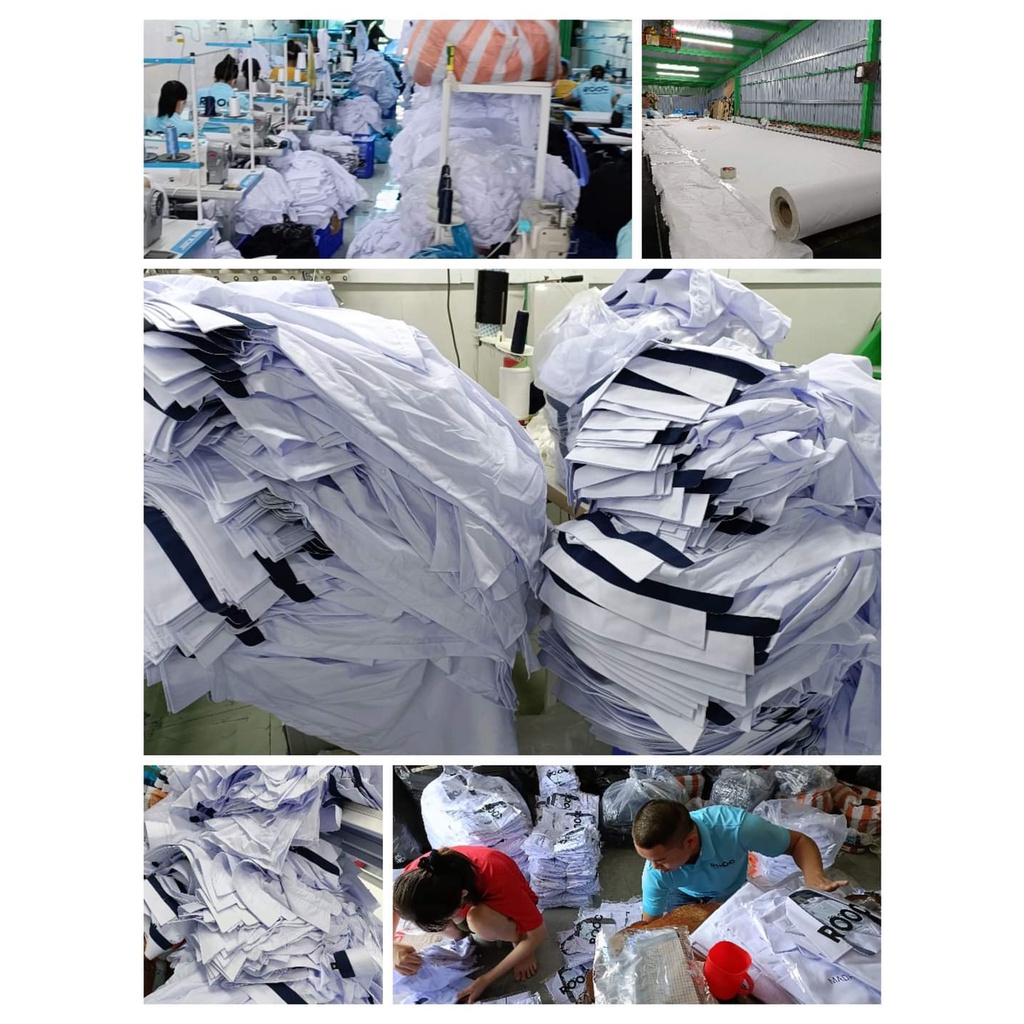 Đầm liền học sinh bé gái cấp 1 Thương hiệu ROOC từ 18 đến 50kg