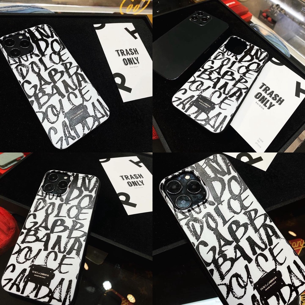 Ốp lưng Iphone D0lce Gabbana monogram Xs, 11Promax, 12Promax, 13Promax, 14Pro, 14Promax