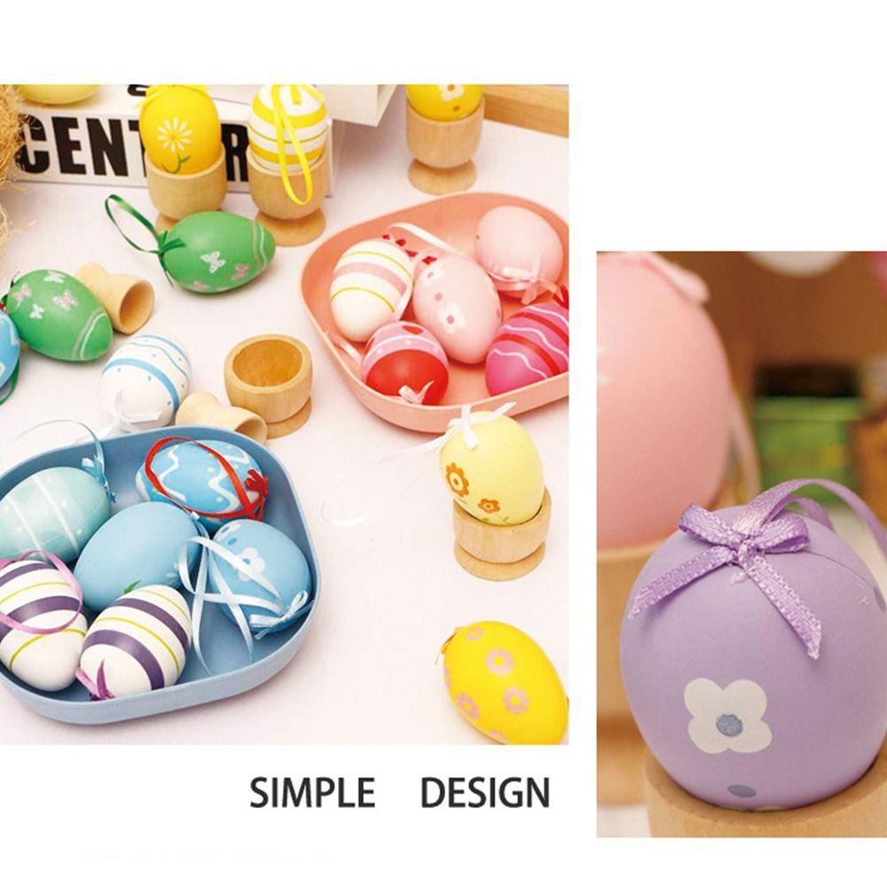 Set 24 Trứng Phục Sinh Bằng Nhựa Treo Trang Trí