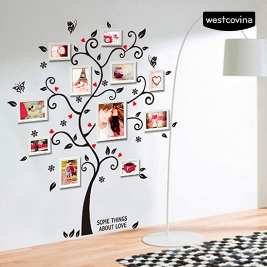 [WEST]⚘Decal dán tường Họa Tiết Hình Cái Cây Gia Đình Dùng Trong Trang Trí Nhà