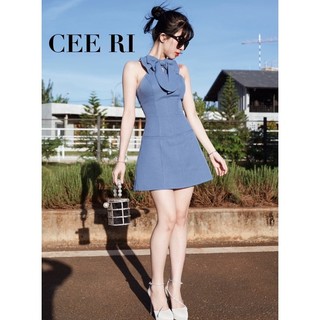 CEE RI - Váy Tweed nơ ngực cao cấp ( Ảnh Thật - Chính Chủ )