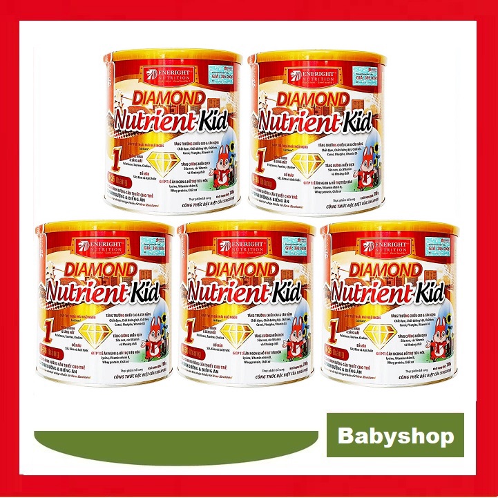 Combo 5 Lon Sữa Nutrient Kid Tăng Cân Số 1 Số 2 700g