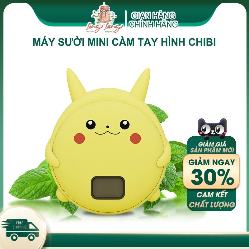 Máy sưởi cầm tay mini hình thú dễ thương hiển thị nhiệt độ tích hợp sạc dự phòng 10000 mah kèm dây sạc usb - Ling Lang