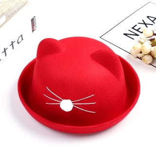 Mũ len tai mèo màu sắc xinh xắn cho bé
