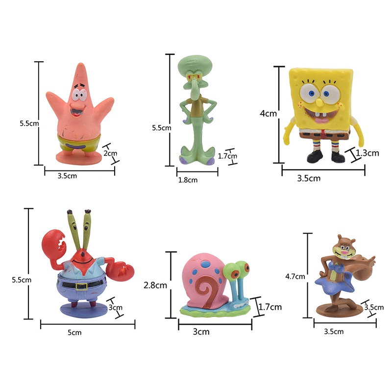 Mô Hình Nhân Vật Krusty Krab Chum Trong Phim Hoạt Hình Anime Bằng Bọt Biển