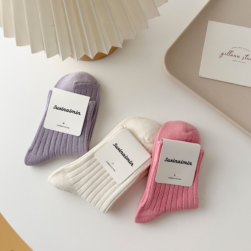 Vớ/ tất dài basic pastel nhẹ nhàng nữ Mua Tất