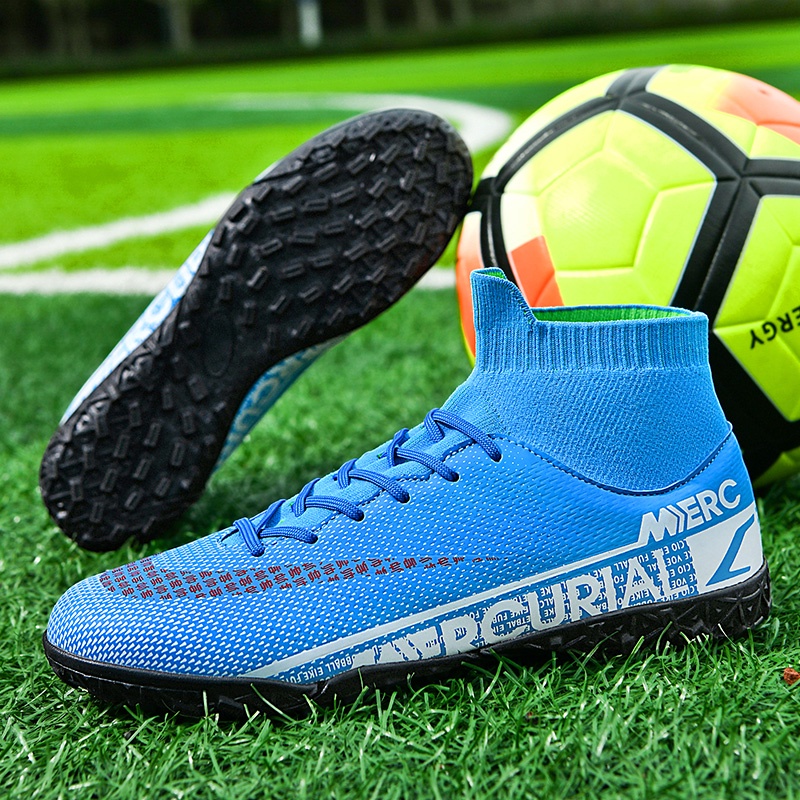 Giày Bốt Đá Bóng Cổ Cao size 36-45 Cho Người Lớn / Học Sinh / Trẻ Em / Bé Trai / TF