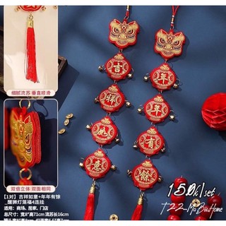 Set dây treo trang trí Tết đầu lân( hình thật)