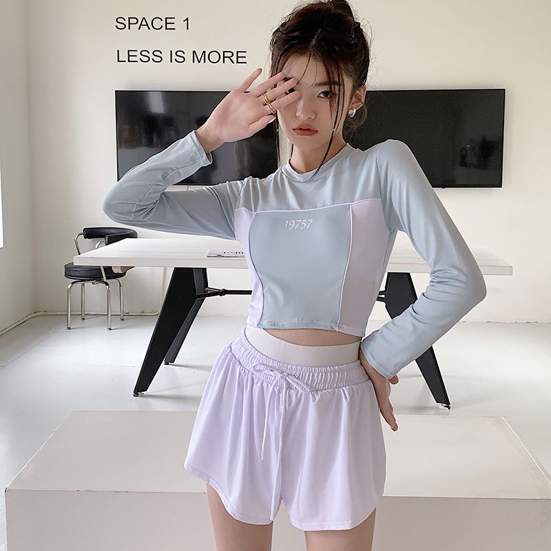 Bộ Đồ Bơi Tay Dài Chống Nắng Thời Trang Mùa Hè Cho Nữ