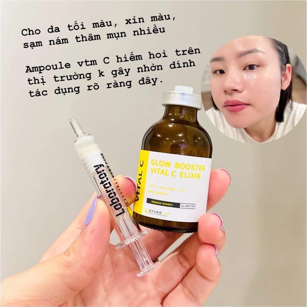Serum Vitamin C KyungLab Glow Booster Vital C - 30ml Mờ Vết Thâm Sáng Da, Tái Sinh Tế Bào Da, Giảm Mụn Hiệu Quả