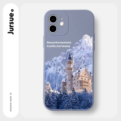 Ốp lưng JURSUE mềm chống sốc hình độc lạ dễ thương đẹp Cho iPhone 17 14 13 12 11 Pro Max SE 2020 X XR XS 8 7 ip 6S 6 Plus Y2752