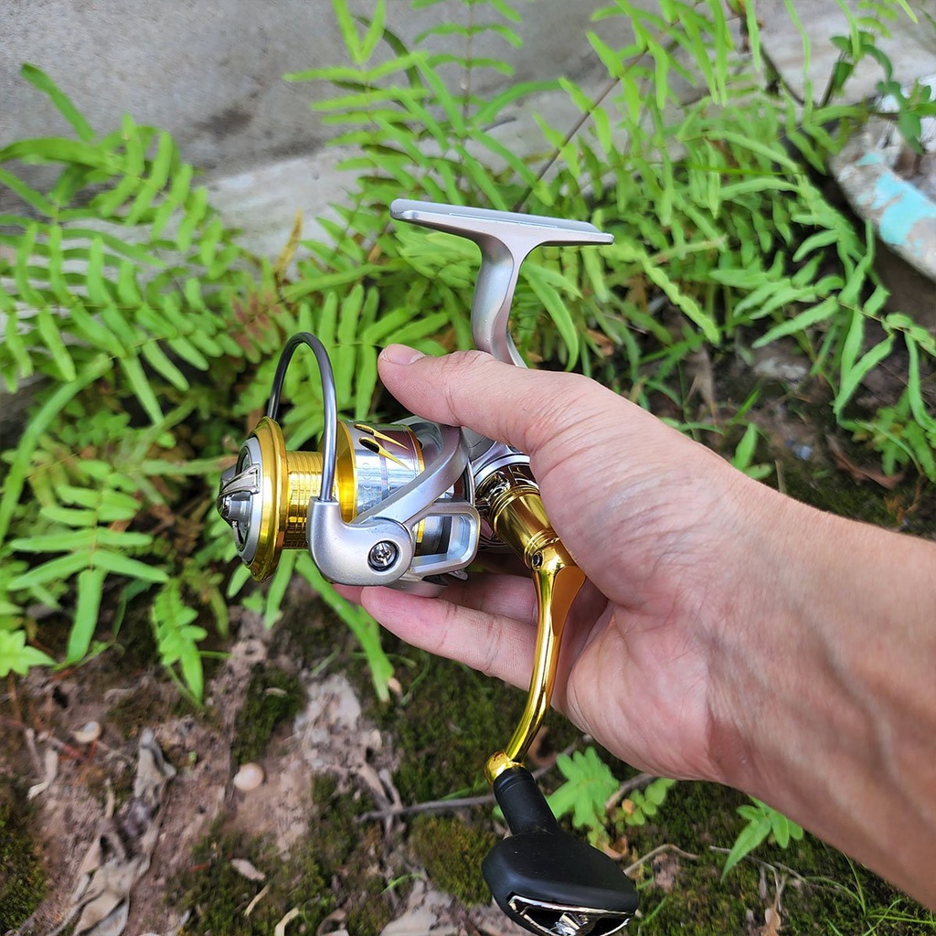 Máy câu cá  cao cấp máy câu lure kim loại cối nông và cối vừa siêu êm REELSKING XT