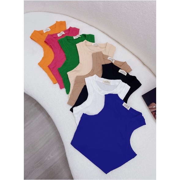 Áo Ba Lỗ Viền Lớn Chất Thun Gân Phong Cách Năng Động CC0020