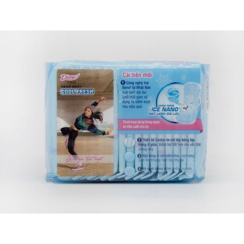 Băng vệ sinh hàng ngày Diana Sensi Cool Fresh gói 20 miếng