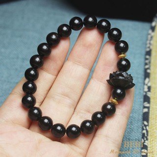 Vòng tay chuỗi hạt gỗ mun 8mm có hương thơm