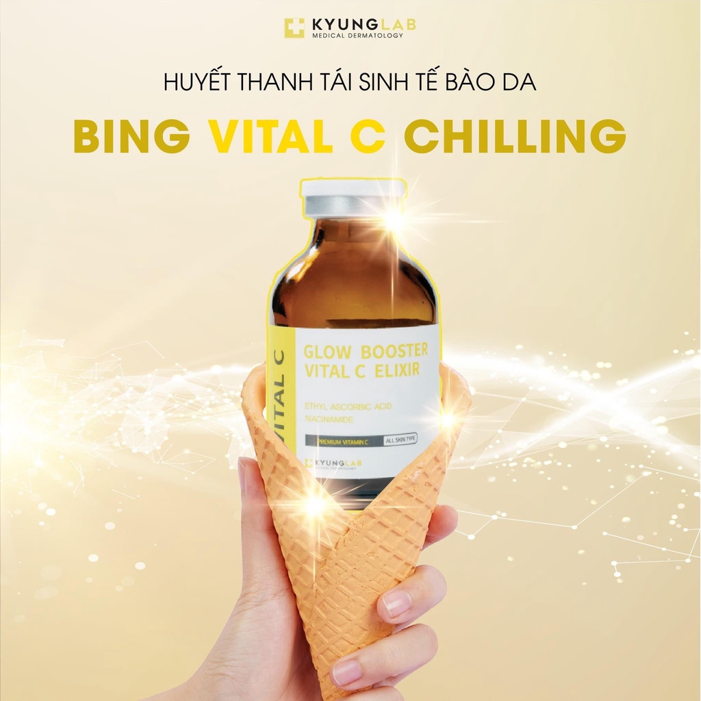 Serum Vitamin C KyungLab Glow Booster Vital C - 30ml Mờ Vết Thâm Sáng Da, Tái Tạo Tế Bào Da Giảm Mụn Hiệu Quả