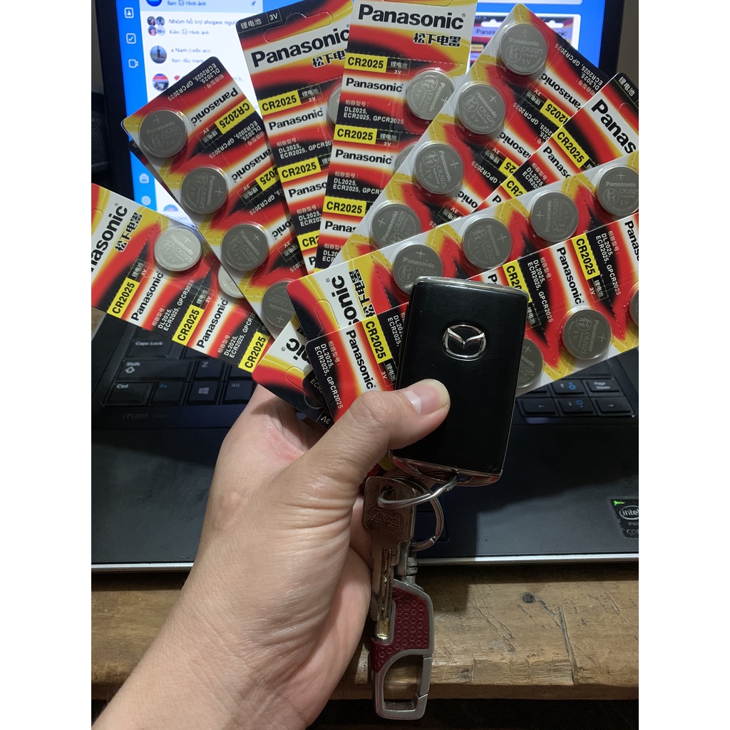 Pin điều khiển xe Mazda - Pin điều khiển xe Kia - Pin điều khiển xe oto - Pin Panasonic chính hãng