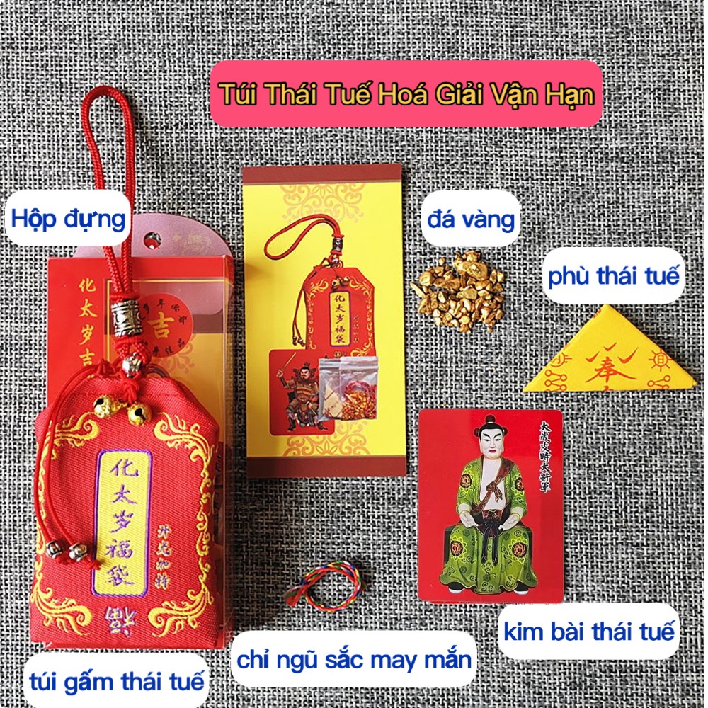 Combo túi giải thái tuế 2023 - TÝ - NGỌ - MÃO - DẬU - THÌN