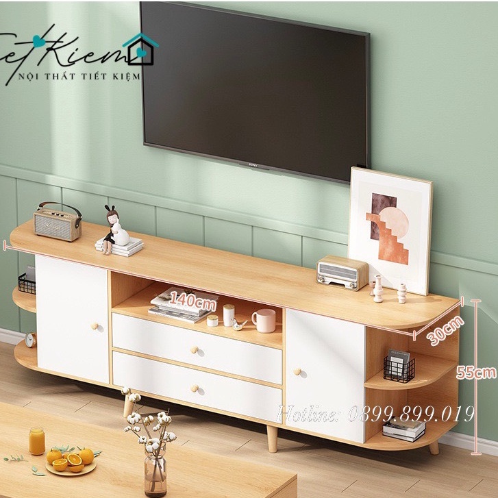 Kệ tủ tivi vân gỗ thiết kế Mới 2023 chắc chắn dày dặn để phòng khách Nội Thất Tiết Kiệm đã lắp sẵn Freeship HCM TV1111