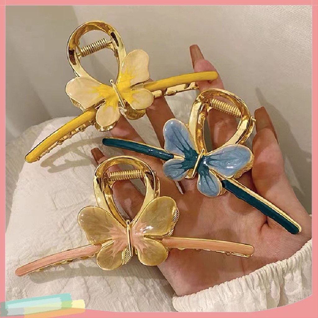 Kẹp Tóc Nữ Hợp Kim Trang Trí Hình Bướm Dễ Thương