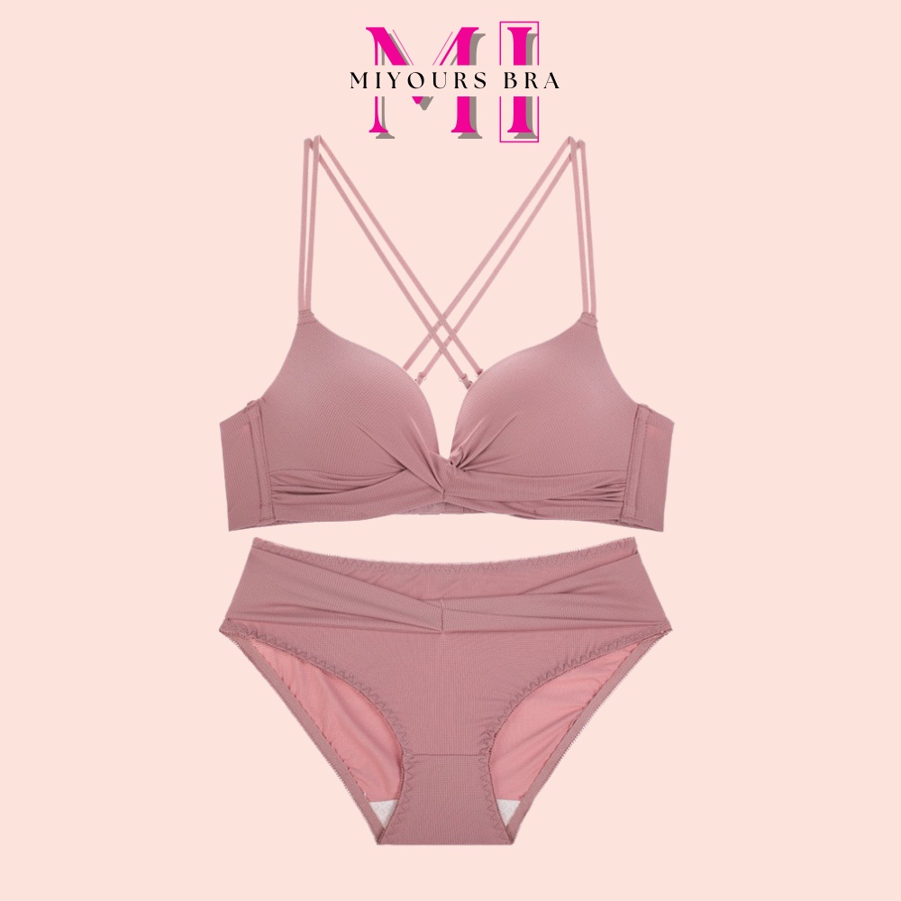 Áo lót áo ngực nữ MiYours Fashion & More AL307 chất liệu su, không gọng đệm su mỏng hình trái tim, nâng ngực tạo phom